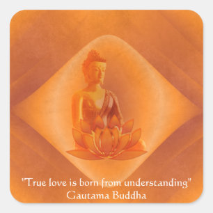 true love square sticker