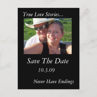 True Love Stories Announcement Postcard