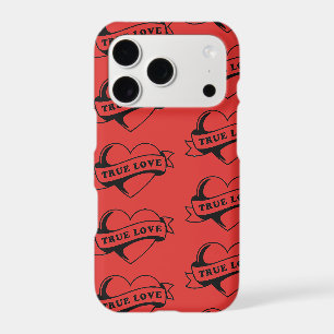 True Love Tattoo Heart Classic Romance Design