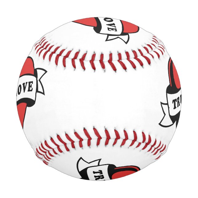 True Love Tattoo Heart | Classic Romance Design Baseball (Front)