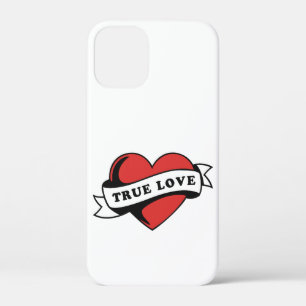 True Love Tattoo Heart Classic Romance Design iPhone 12 Mini Case