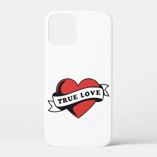 True Love Tattoo Heart | Classic Romance Design Case-Mate iPhone Case (Back)