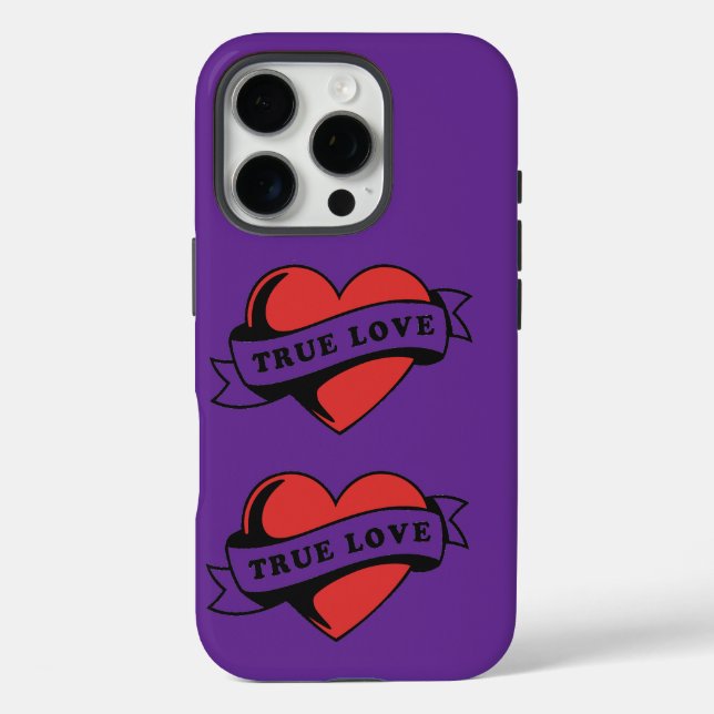 True Love Tattoo Heart | Classic Romance Design Case-Mate iPhone Case (Back)