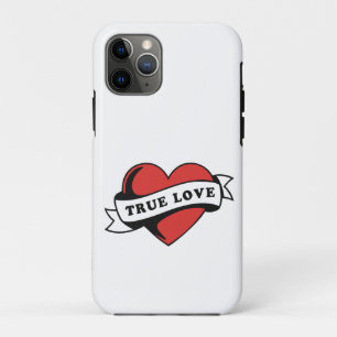 True Love Tattoo Heart Classic Romance Design iPhone 11 Pro Case