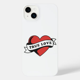 True Love Tattoo Heart | Classic Romance Design iPhone 14 Plus Case