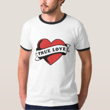 True Love Tattoo Heart | Classic Romance Design