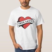 True Love Tattoo Heart | Classic Romance Design
