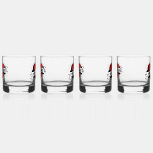 True Love Tattoo Heart Classic Romance Design Whiskey Glass