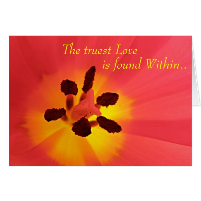 True Love Tulip Card (Front Horizontal)