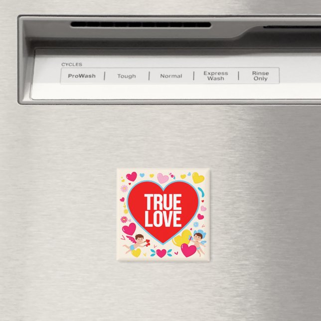 True Love - Valentine's Day Magnet (In Situ (Dishwasher))