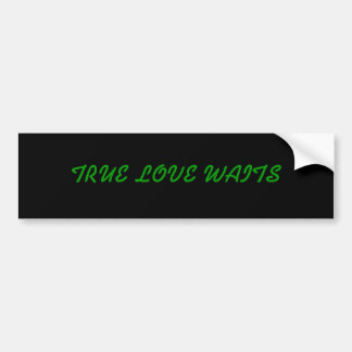 TRUE LOVE WAITS BUMPER STICKER