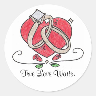 True Love Waits. Classic Round Sticker