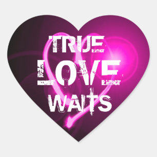True Love Waits Heart Sticker