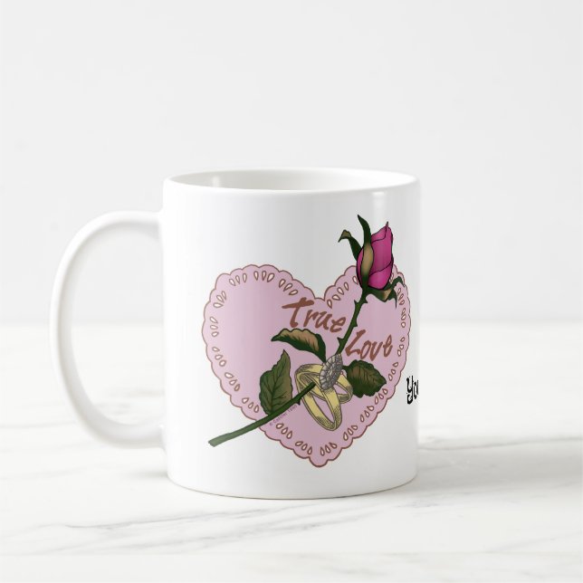 True Love wedding mugs (Left)