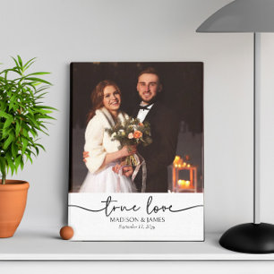 True Love Wedding Photo Canvas Print