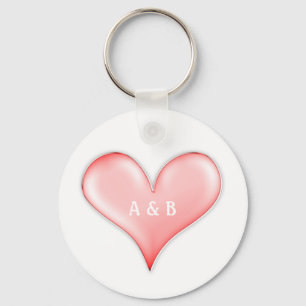 True Love   Your Initials Key Ring