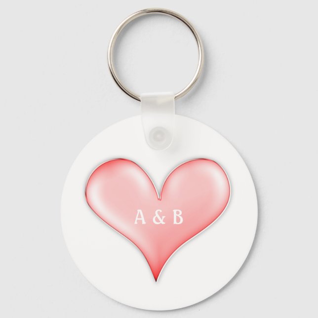 True Love | Your Initials Key Ring (Front)