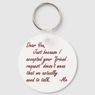 True meaning of friendship key ring
