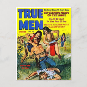 True Men 6 Postcard