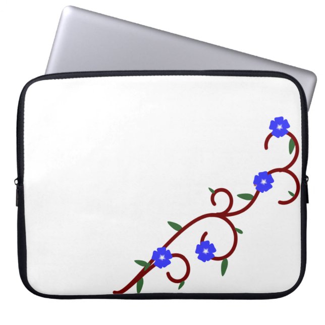 True Morning Glory Laptop Sleeve (Front)