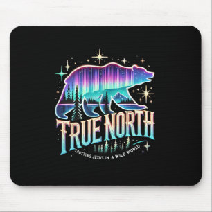 True North Bear Aurora Faith Trusting Jesus Summer Mouse Mat