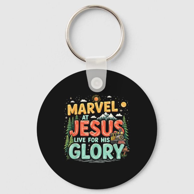 True North Christian Camp Vbs 2025 His Glory Junct Key Ring (Front)