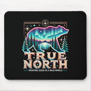 True North Comp Bear Christian Outdoor Faith Summe Mouse Mat