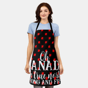 True North Strong and Free Canadian Apron