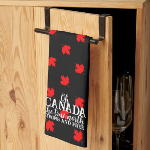 True North Strong and Free Canadian Tea Towel