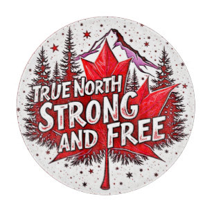 True North Strong Free Cutting Board