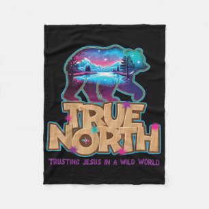 True North Trusting Jesus Vbs 2025 Wild World Bibl Fleece Blanket