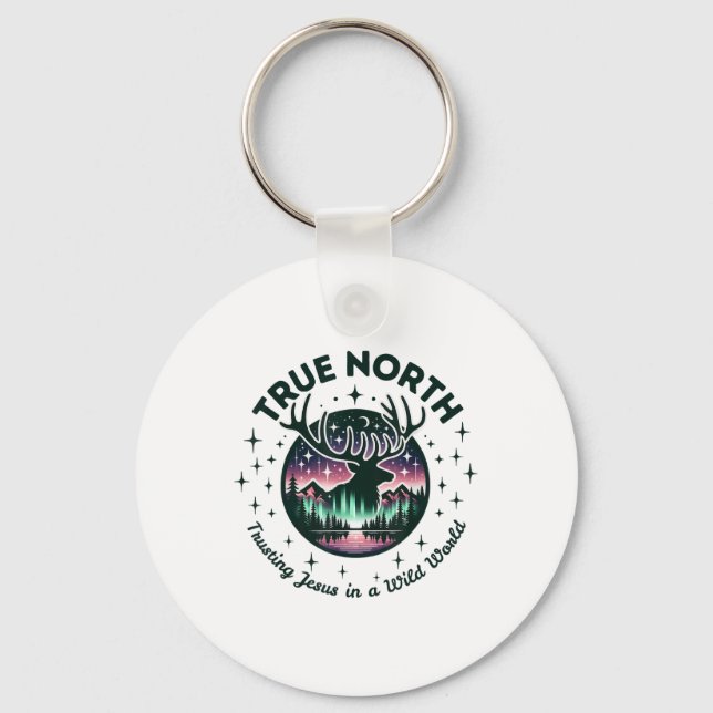 True-north Vbs 2025 Christian Trusting Jesus Wilde Key Ring (Front)