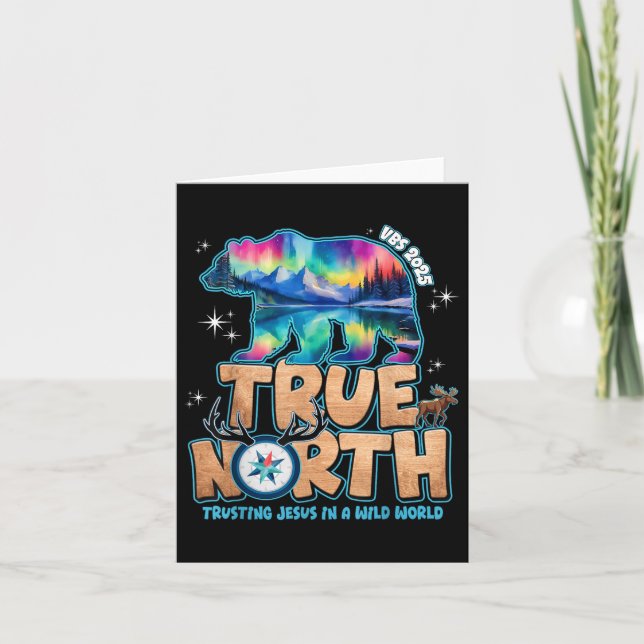True North Vbs 2025 Trusting Jesus Wilderness Chri Card (Front)