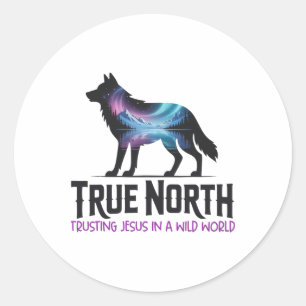 True-north Vbs 2025 Trusting Jesus Wilderness Chri Classic Round Sticker