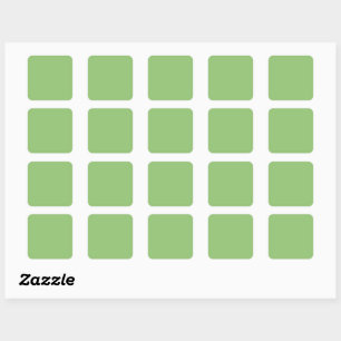 True Pistachio Green Square Sticker