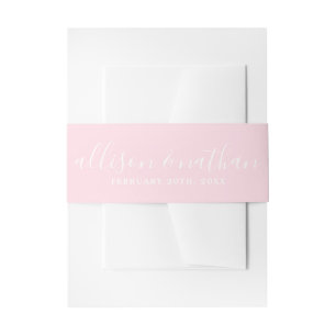 True Simplicity 1 Bride and Groom Primrose Wedding Invitation Belly Band