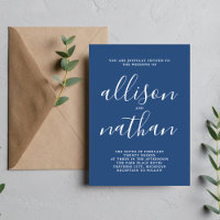 True Simplicity 1 True Blue Minimalist Wedding