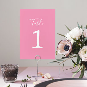 True Simplicity 1 Wedding Ballet Table Number