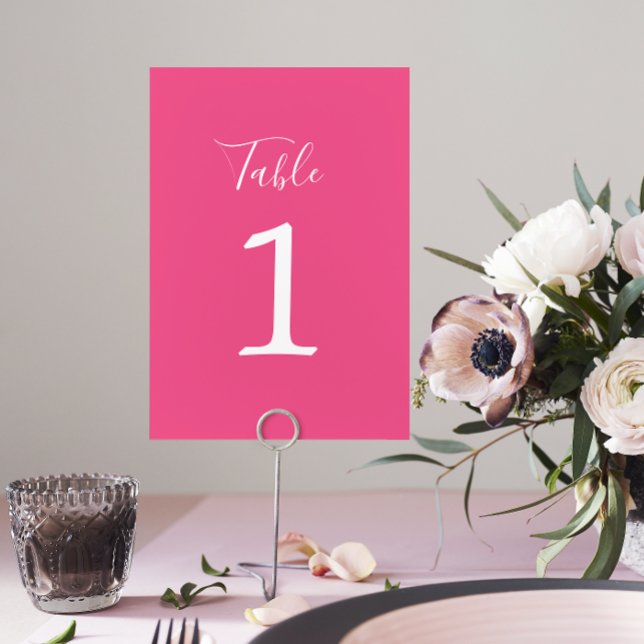 True Simplicity 1 Wedding Carnation Table Number (Creator Uploaded)