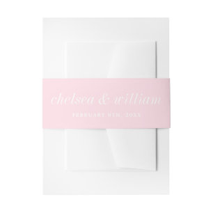 True Simplicity 2 Bride and Groom Primrose Wedding Invitation Belly Band