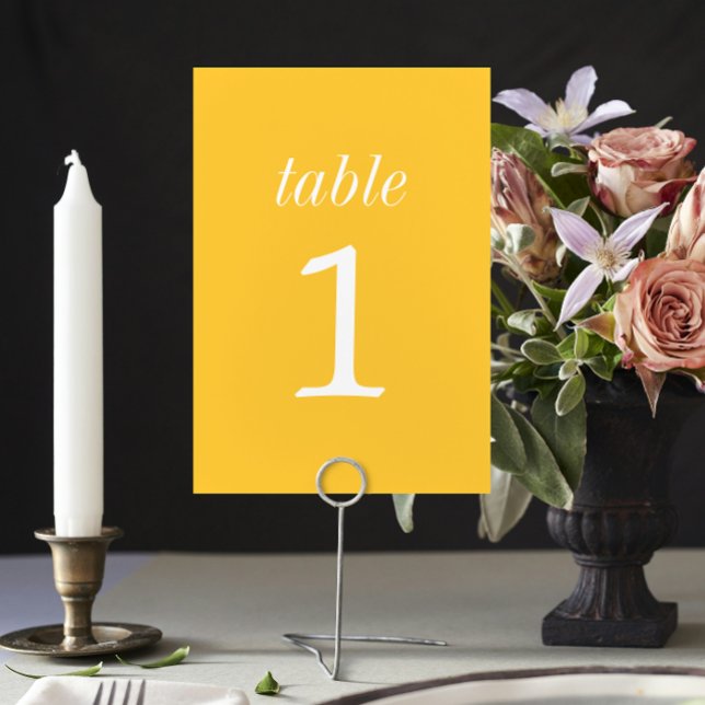 True Simplicity 2 Marigold Wedding Table Number (Creator Uploaded)