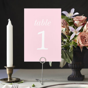 True Simplicity 2 Primrose Wedding Table Number