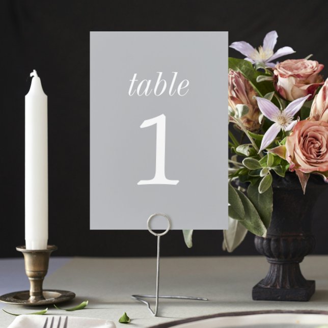 True Simplicity 2 Sterling Wedding Table Number (Creator Uploaded)
