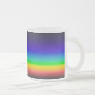 True solar spectrum frosted glass coffee mug