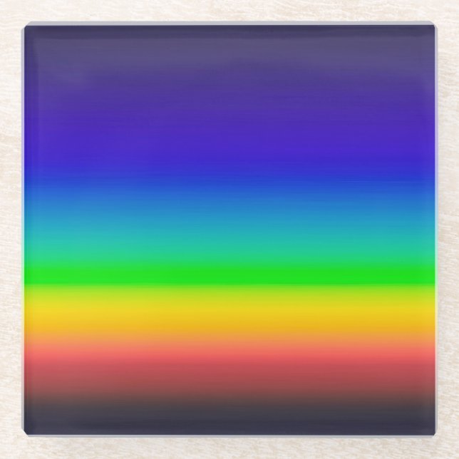 True solar spectrum glass coaster (Front)