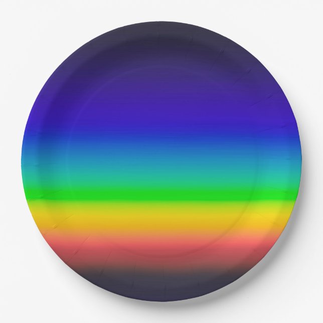 True solar spectrum paper plate (Front)