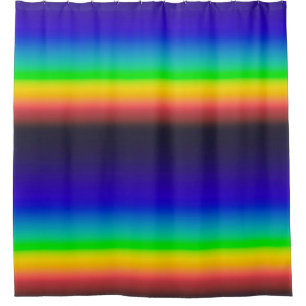 True solar spectrum shower curtain