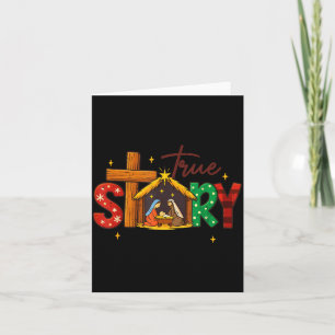True Story Christian Christmas Family Pajamas Pjs  Card