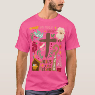 True Story Jesus Christmas Nativity Scene Christia T-Shirt