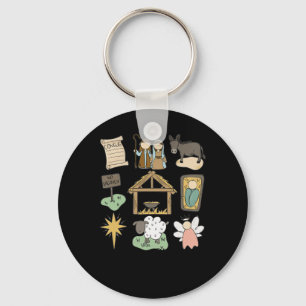 True Story Luke Jesus Nativity Religious Christian Key Ring